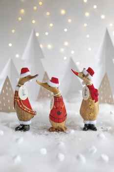 DCUK Traditional Christmas Design Wooden Ducklings - Choice of Design